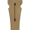 Ekena Millwork 6"W x 6 3/4"D x 12"H Large Nevio Wood Corbel, Cherry CORW06X06X12NECH - alternate 4
